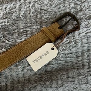 Tecovas 32 Wheat Bison Belt (New-never worn)